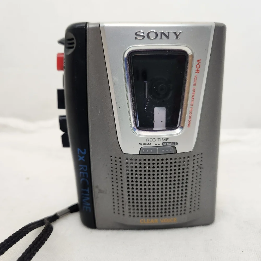 Sony TCM-20DV Pressman Portable Cassette Recorder Wrist Strap